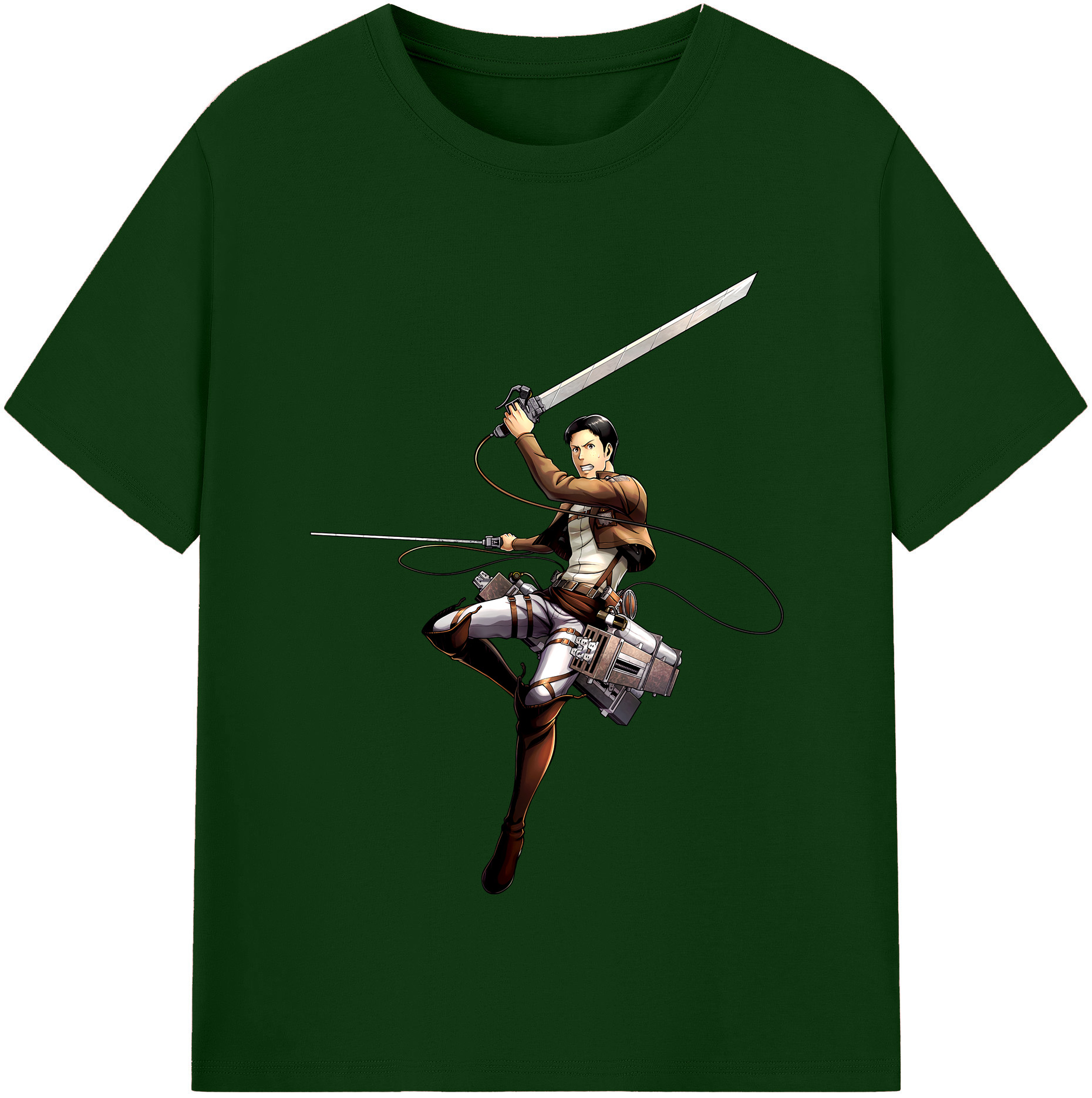 （画像用） 進撃の巨人 Attack on Titan 綿100％半袖Tシャツ（フロントプリント）